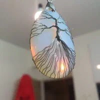 گردنبند سنگ کوارتز و درخت زندگی|جواهرات|تهران, یوسفآباد|دیوار