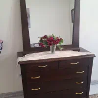 تختخواب دو نفره چوبی نه ام دی اف|تخت و سرویس خواب|کرج, باغستان|دیوار