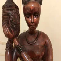 مجسمه تمام چوب صنایع دستی آفریقا|صنایع دستی و سایر لوازم تزئینی|تهران, پاسداران|دیوار