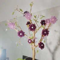 گل کریستالی|گل مصنوعی|مشکیندشت, |دیوار