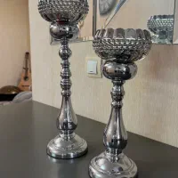 یک جفت شمعدونی استیل درجه1