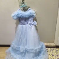 لباس عروس سایز ۸تا۱۱سال کاملا نو
