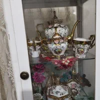 سرویس صبحانه خوری چینی گل برجسته|ظروف سرو و پذیرایی|محمدیه-قزوین, |دیوار