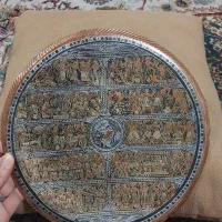 بشقاب مسی قلمزنی