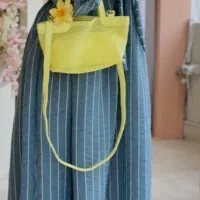 ست شومیز گره ای و سارافون راه راه نو