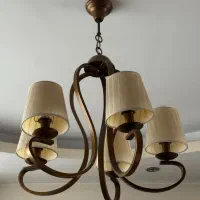 ست لوستر ۵ شاخه و ۳ شاخه برنزی