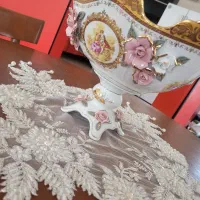 کشکول ایتالیایی گل برجسته لمونژ میوه خوری ظرف