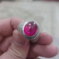 انگشتر یاقوت الماس تراش عبدالرزاقی اصل|جواهرات|خمینی‌شهر, |دیوار