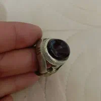 انگشتر عقیق سلیمانی قدیمی بشرط