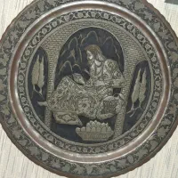 سینی سیاه قلم  عتیقه