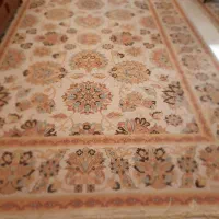 فرش ماشینی کاشان طرح ابریشم