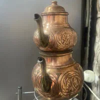 کتری قوری مسی قلم زنی