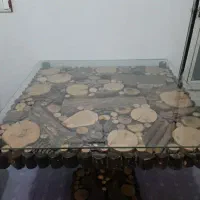 میز صندلی ناهار خوری ۴ نفره زیبا طرح کاج زیبا