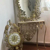 آینه وشعمدان برنز