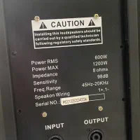 باند پستیو mk 600+پاور pv و کاور(دو جفت)|سیستم صوتی خانگی|جهرم, |دیوار