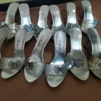 صندل نقره ای زنانه|کیف، کفش، کمربند|خرم‌آباد, |دیوار