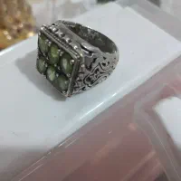 انگشتر نقره کار دست .سنگ زمرد معدنی .|جواهرات|لنگرود, |دیوار