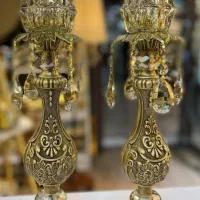 شمعدان مدل رز  برنجی زیبا و جدید
