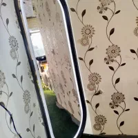 آینه ایستاده دوسر گرد مشکی زرکالا|آینه|یاسوج, |دیوار