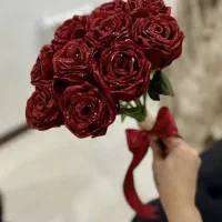 دسته گل روبانی دست ساز