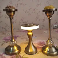 شمعدان و چراغ خواب با دو رنگ نور