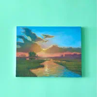 تابلو نقاشی( غروب)