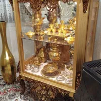 بوفه طلایی تمام چوب