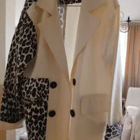 کت سفید  پلنگی در حد نو جنس ترک