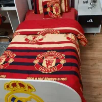 تخت خاب تک نفره جنس mdf سفید راه راه|تخت و صندلی بچه|ساوه, |دیوار