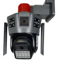 دوربین مداربسته تایوانی سه لنزه و استند مغازه نو