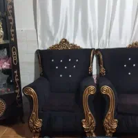 مبل 7نفره بامیزوسطوعسلی تمیز بدون پارگی شکسته ای|مبلمان خانگی و میز عسلی|قرچک, باقرآباد|دیوار