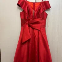 لباس مجلسی تافته مزون دوز سایز ۴۲ قرمز|لباس|ری, دیلمان|دیوار