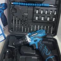 فرزمتوسط ضمانت1ساله.دریل شارژی۲باتری.دریل گیربکسی|ابزارآلات|مشهد, فاطمیه|دیوار