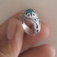 انشگتر نقره  زمرد افغانستان