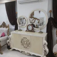 فروش کنسول با ۲تا آینه جنس چوب صحیح وسالم درحدنو