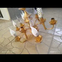 لوستر برنجی دو عدد