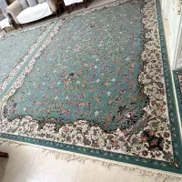 فرش 12متری فیروزه ای