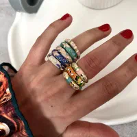 انگشتر میناکاری۱۶۹ت