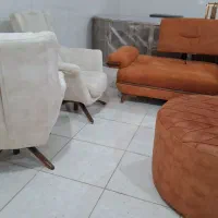 مبل مکانیزم تخت خواب شو شرکتی زیر قیمت//شسته شده//|مبلمان خانگی و میز عسلی|کرمانشاه, |دیوار