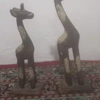 زرافه چوبی تراش دست
