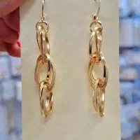 گوشواره مارک شنل خارجی طرح بافت