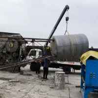 تانکر هوایی هفت هزار لیتری با شش مترپایه ورق سفید