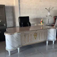 میز اداری تمام ام دی اف و صندلی مدیریتی و نیم ست
