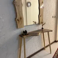 آینه کنسول چوب روسی