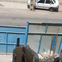 درب آهنی کارگاهی ساختمانی آبی|مصالح و تجهیزات ساختمان|اهواز, گلستان|دیوار