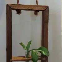 آویز چوبی گیاه