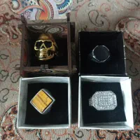 انگشتر مردانه یکجا ۴عدد استیل اصل