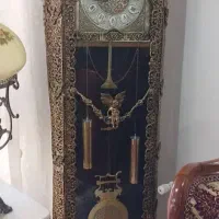 ساعت و میوه خوری برنز - میز بار چوب