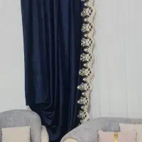 شال پرده سرمه ای