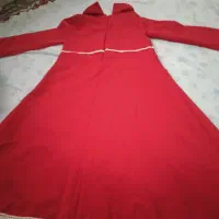 سلام لباس دخترونه قرمزبابهتربن پارچه دوخته شده